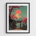 Soul of Japan – Mount Fuji and Sakura Art Poster 
