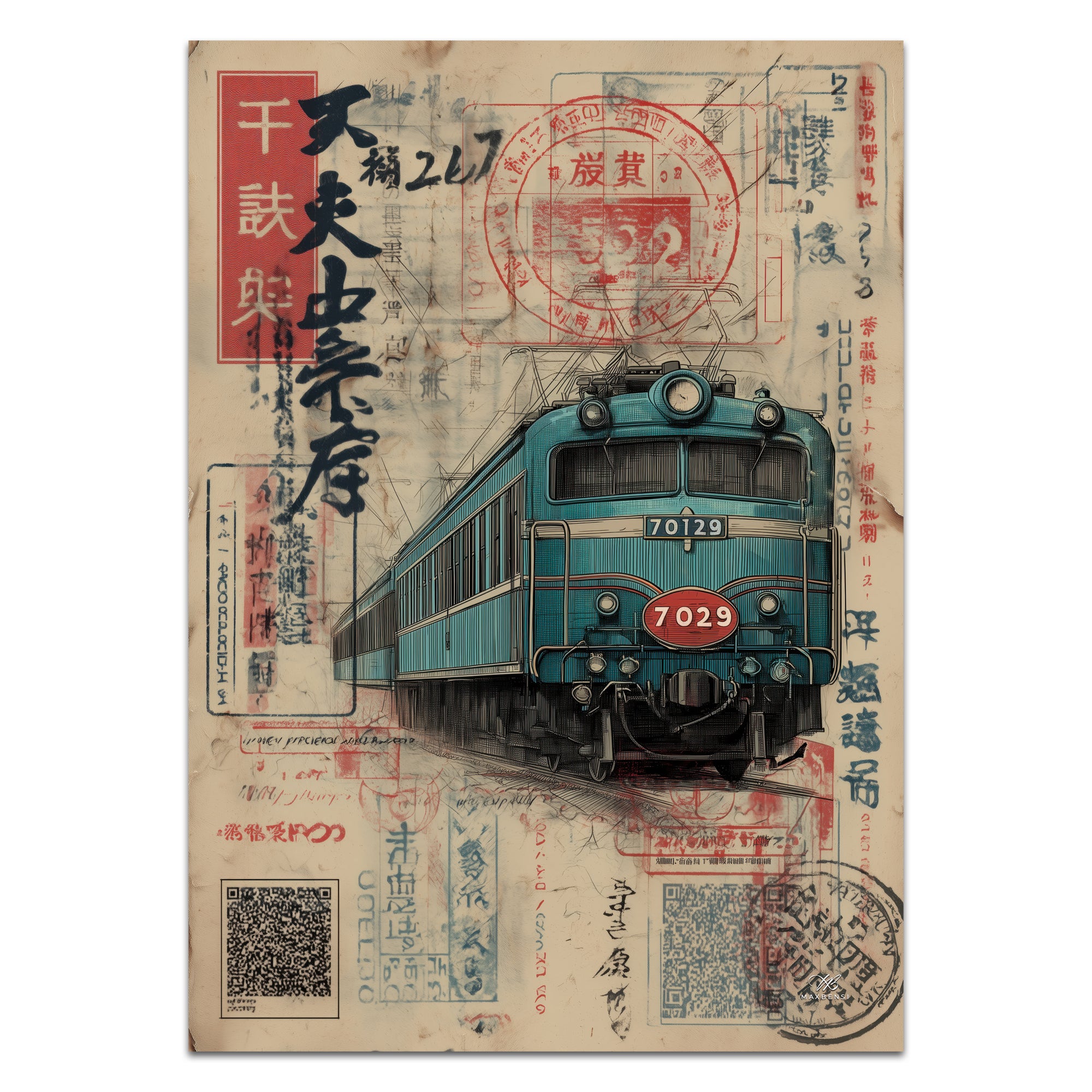 Stampa Fine Art: "Il Treno dei Ricordi" (Japan Rail Vintage)